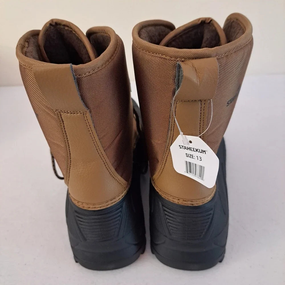 Staheekum Snow Boot Mens Size 13 Brown Insulated‎ Waterproof -20F Rated 1260-798